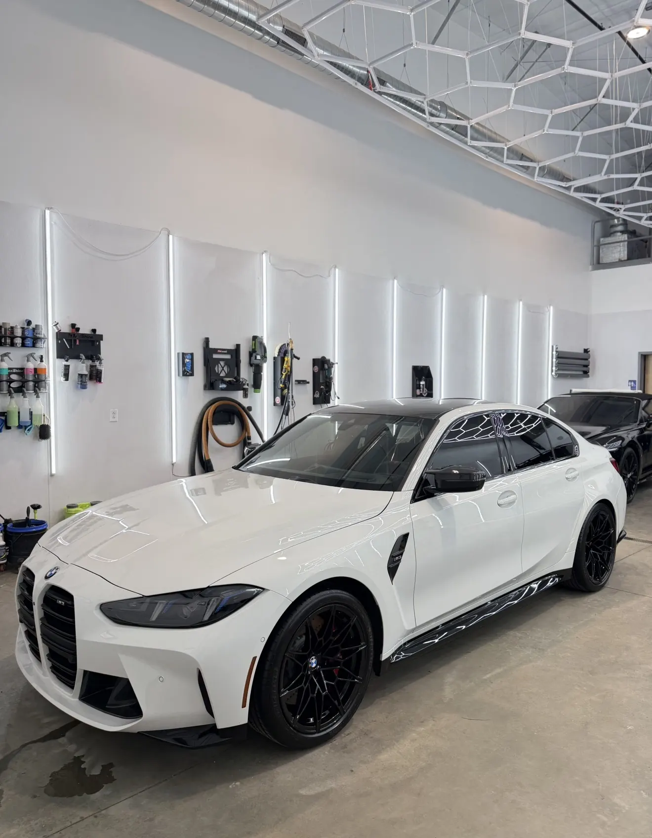 BMW M3 black emblem swap and tint Shrewsbury MA