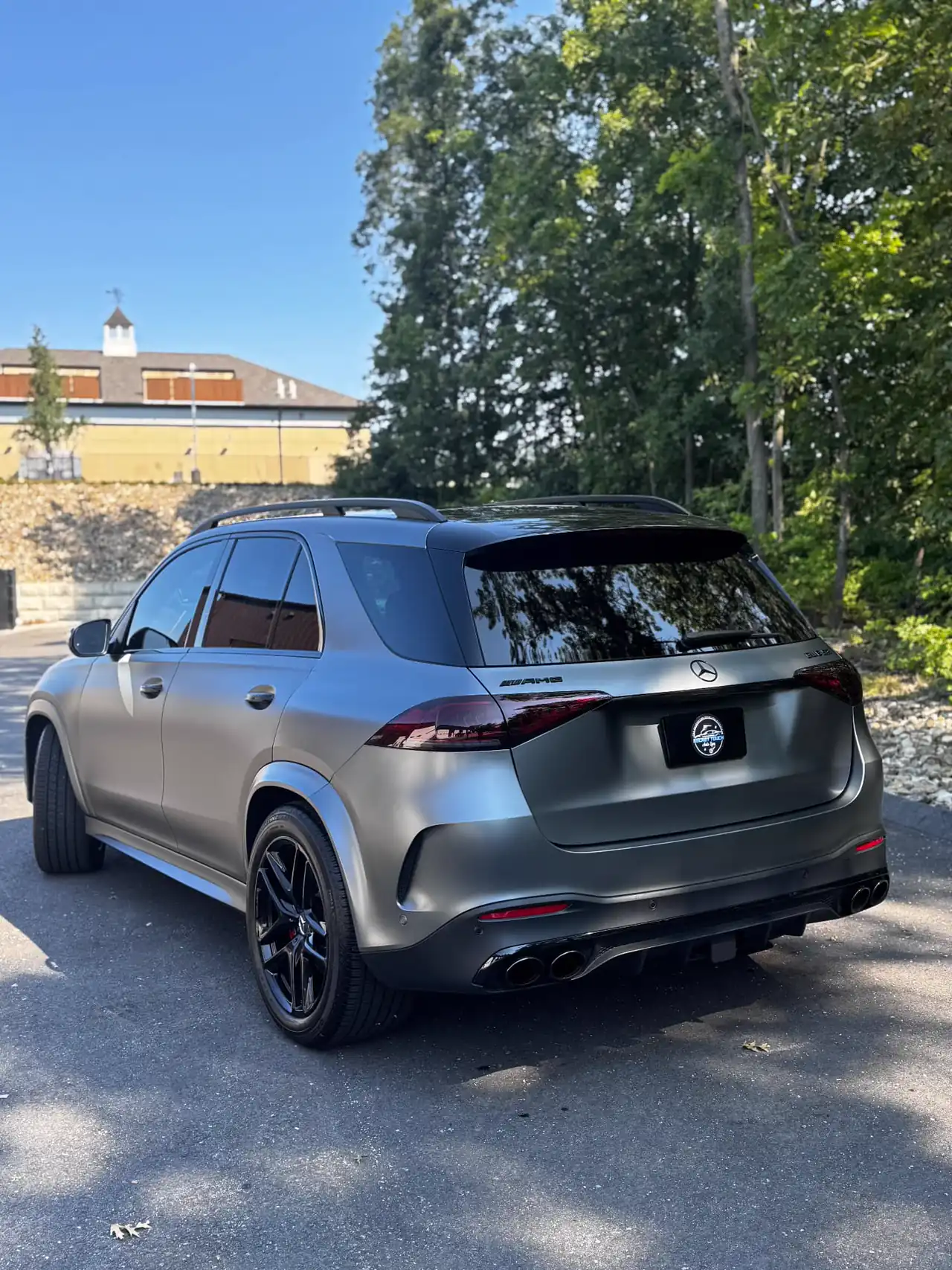 Mercedes-AMG GLE 53 satin matte PPF rear quarter view Central MA
