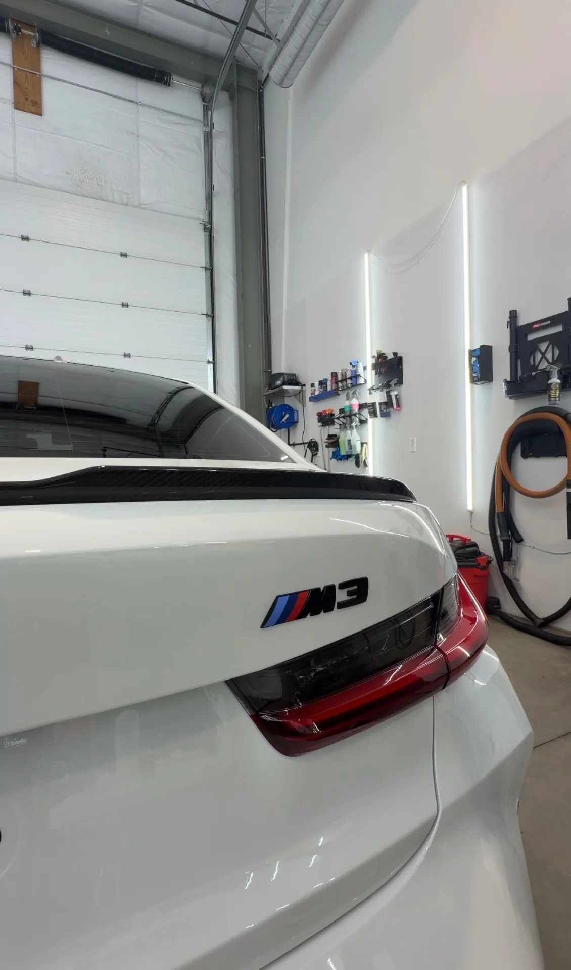 BMW M3 trunk badge swapped to black Shrewsbury MA