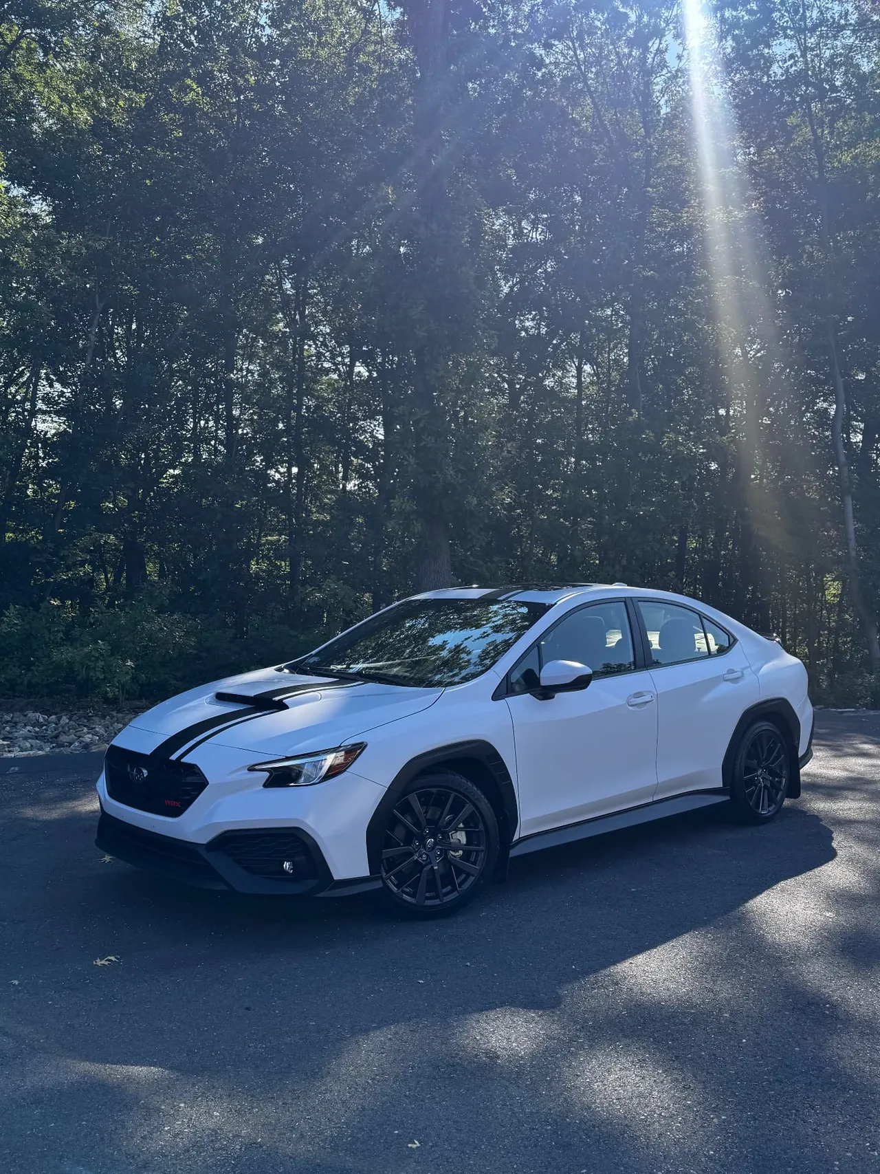 Subaru WRX satin white paint protection film front quarter Central MA