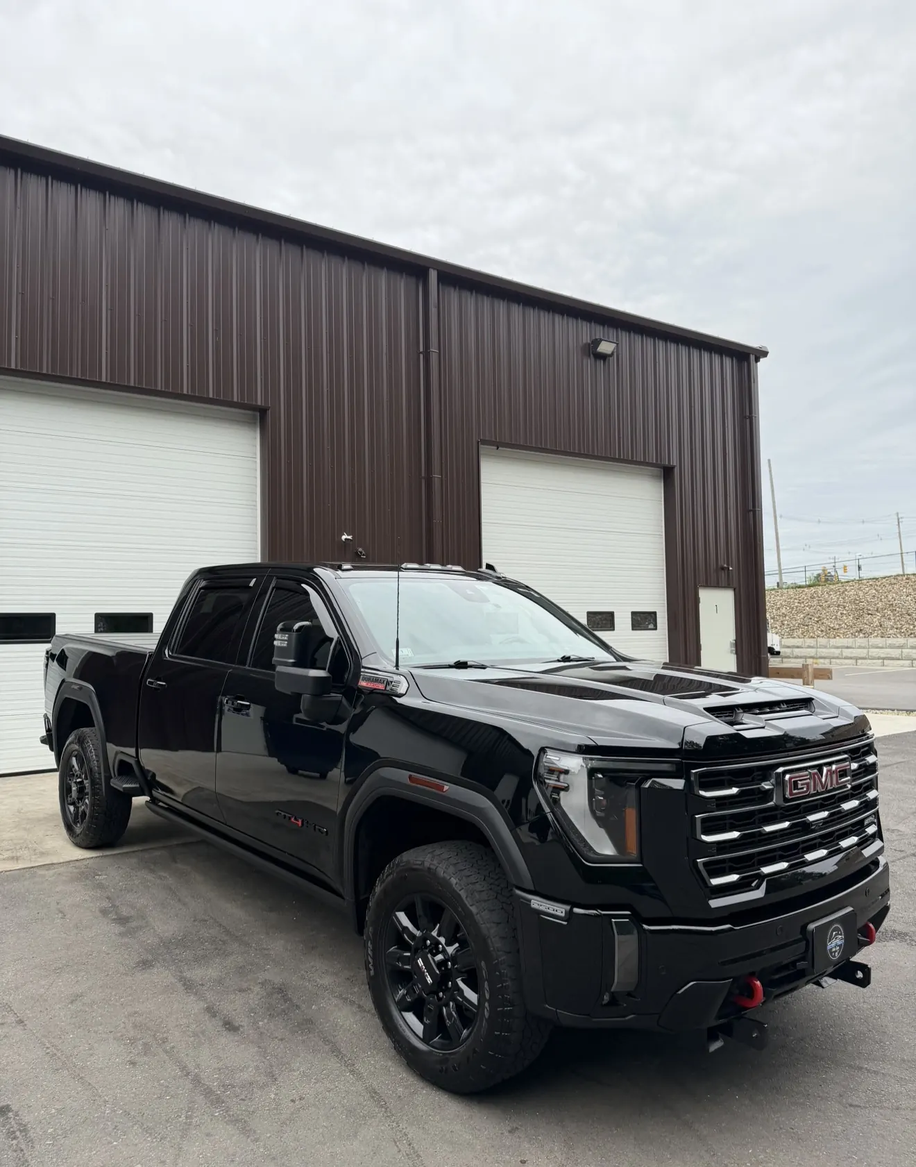 GMC Sierra 2500 AT4 blackout tint and badges Shrewsbury MA