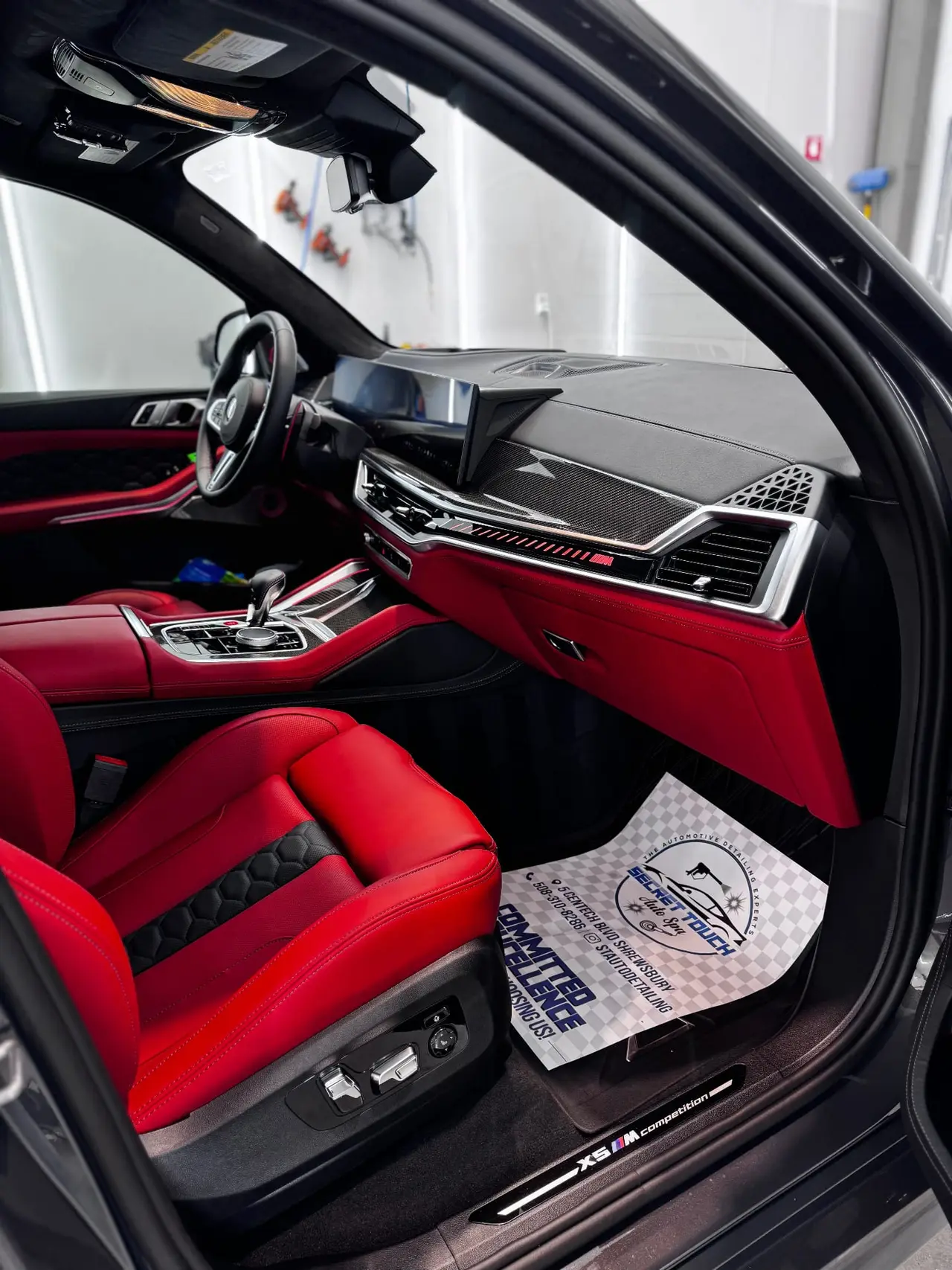 BMW X5M interior detailing Hopkinton MA