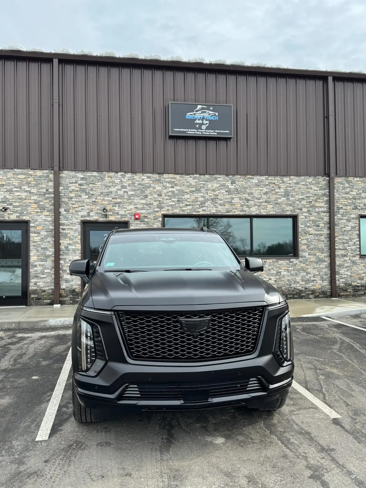 Cadillac Escalade matte PPF installation Holden MA