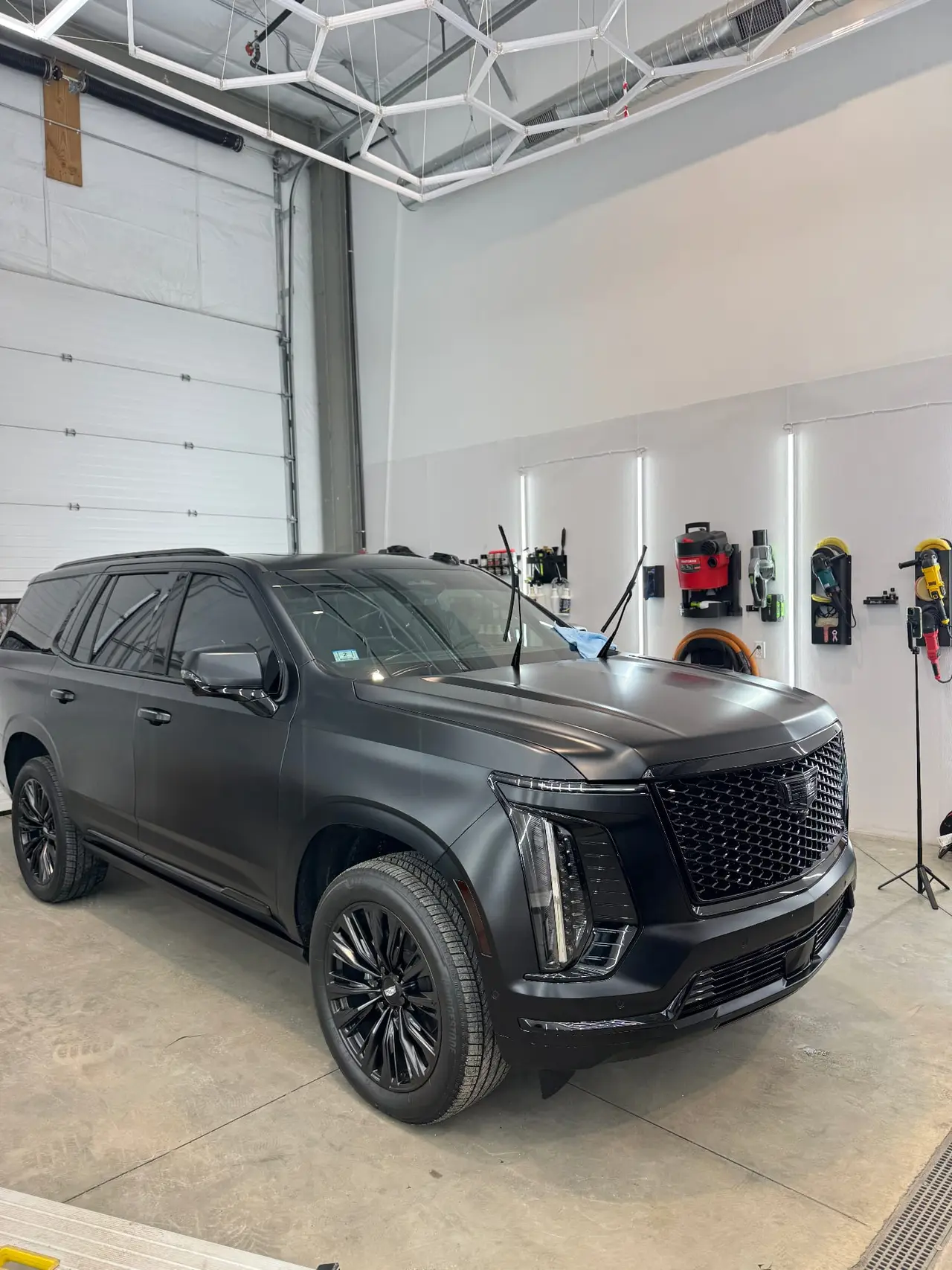 Cadillac Escalade matte PPF installation near Sterling MA