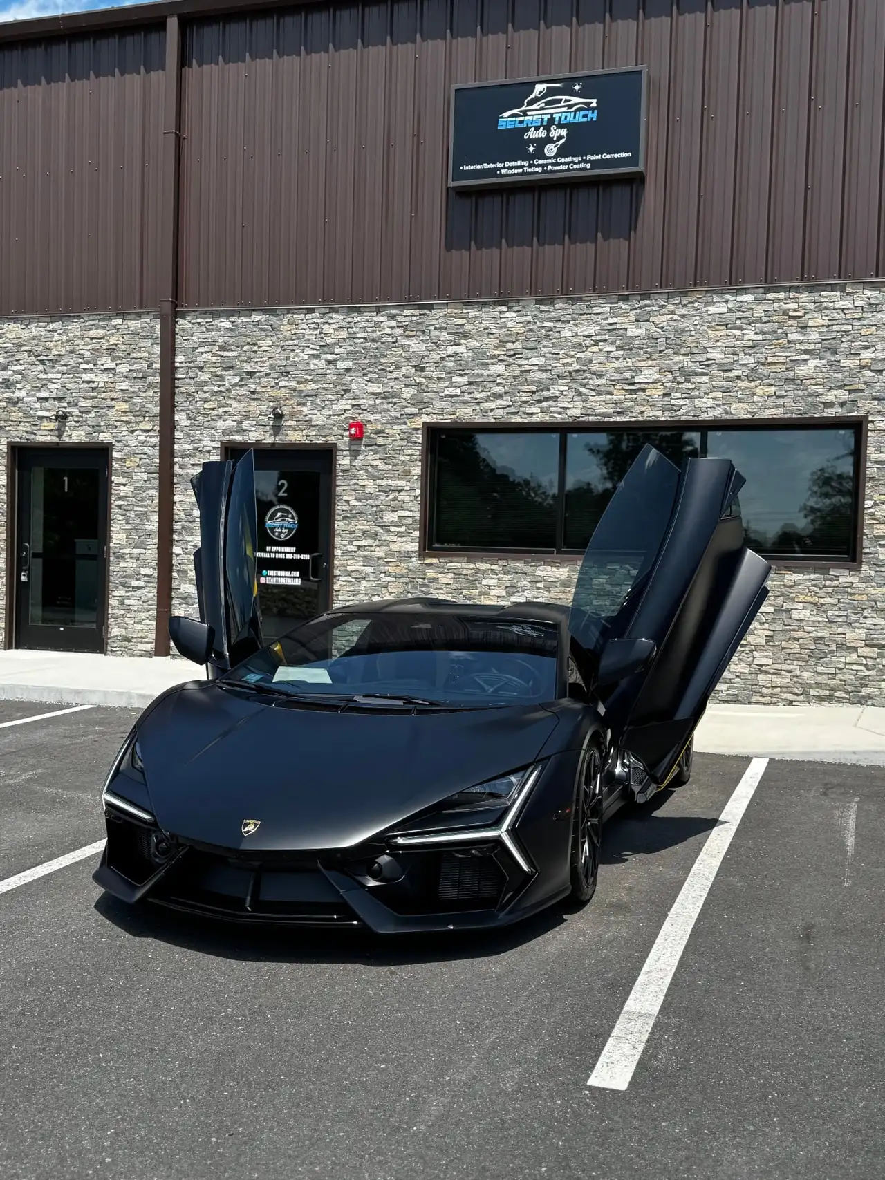 Lamborghini Revuelto ceramic coating Secret Touch Auto Spa Shrewsbury MA