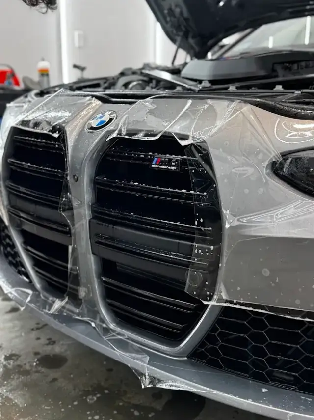Paint protection film installation at Secret Touch Auto Spa in Shrewsbury MA