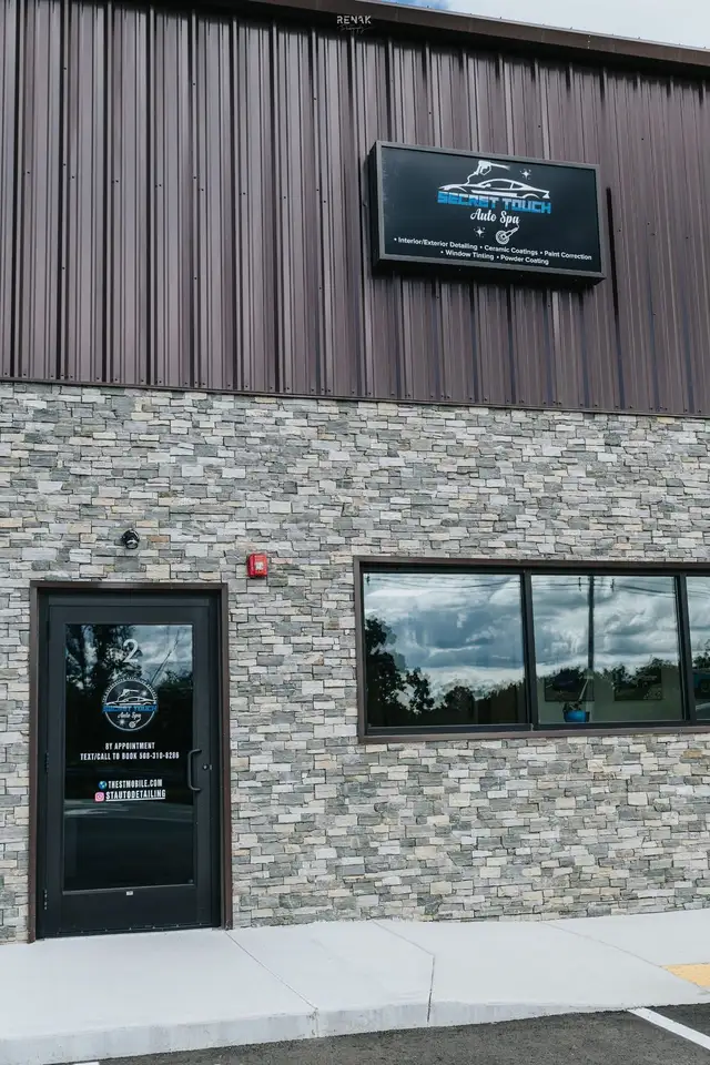 Secret Touch Auto Spa building exterior on Centech Blvd in Shrewsbury MA